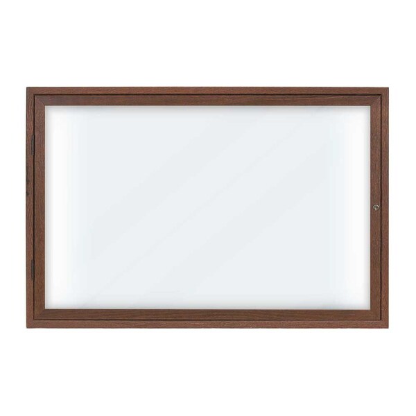 Sliding Door Indoor Enclosed Corkboard, 6